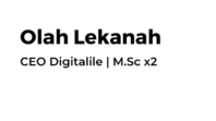 Olah Lekanah CEO Digitalile M.Sc x2 - digitalile.com