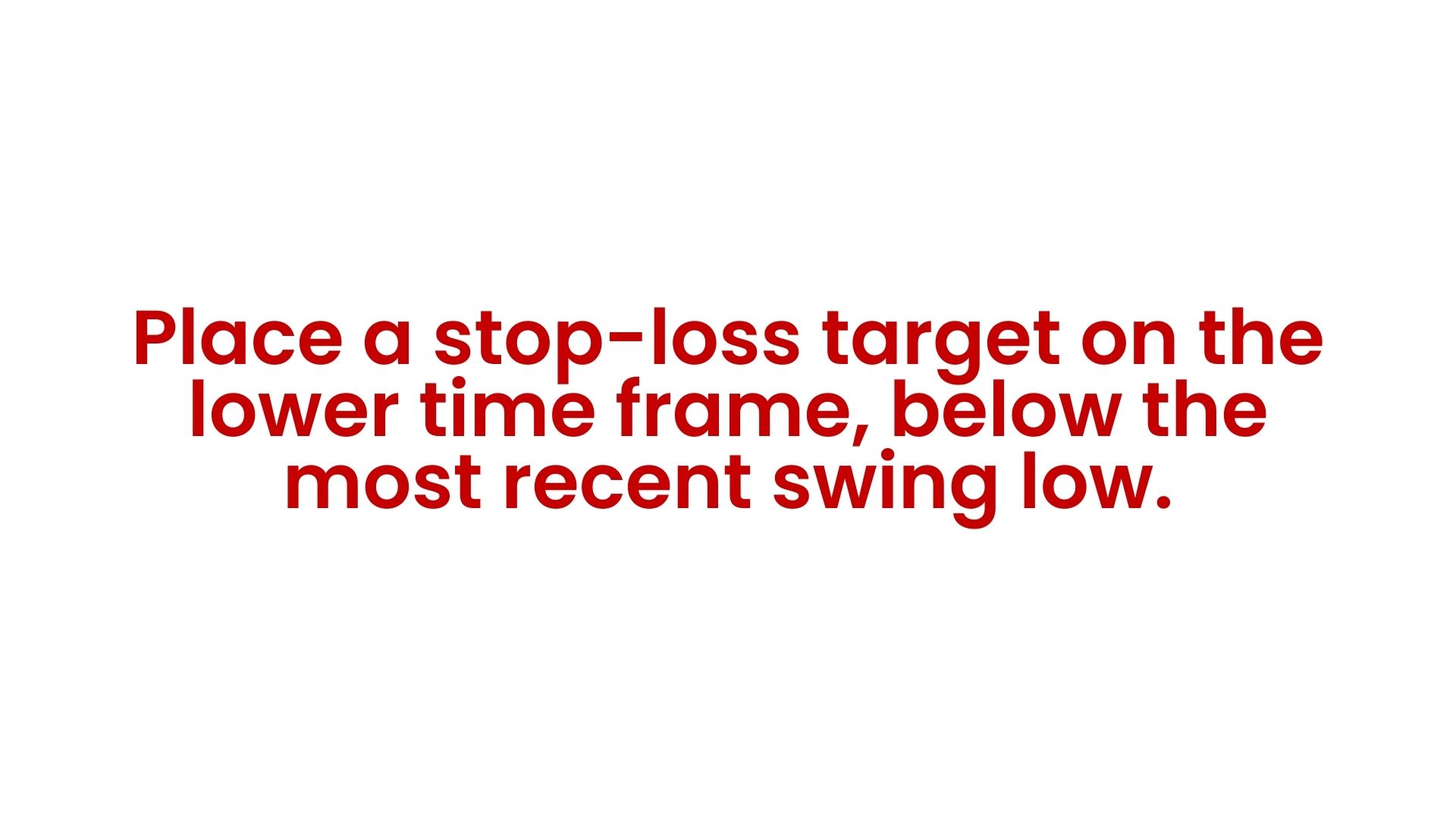 How it works Placing Take-profit target from higher time-frame - PLACE STOP
